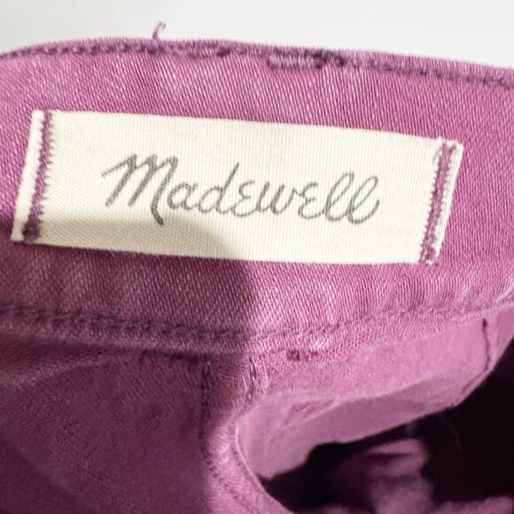 Madewell The Emmett Wide-Leg Pant Plum Iris Bloom Size 25 - Picture 4 of 6